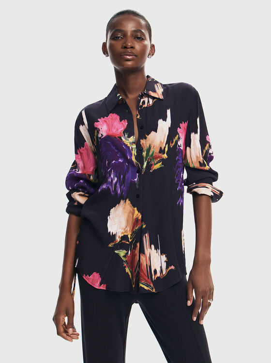 Риза NAGOYA с контрастен принт - 1