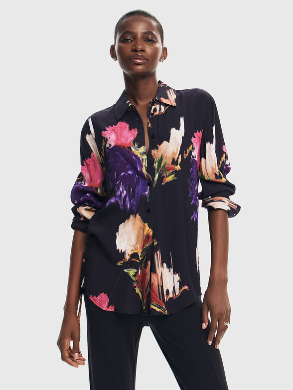 NAGOYA shirt with contrast print - 1