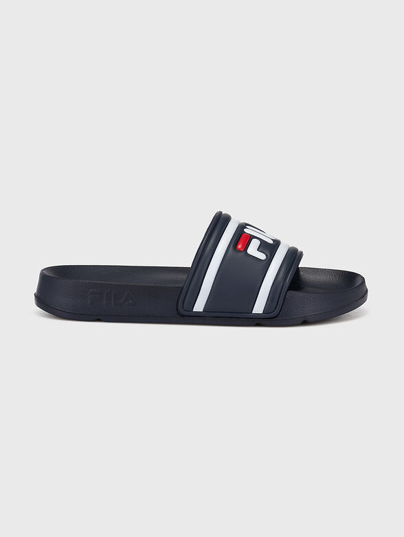 MORRO BAY Black slippers with logo - 1