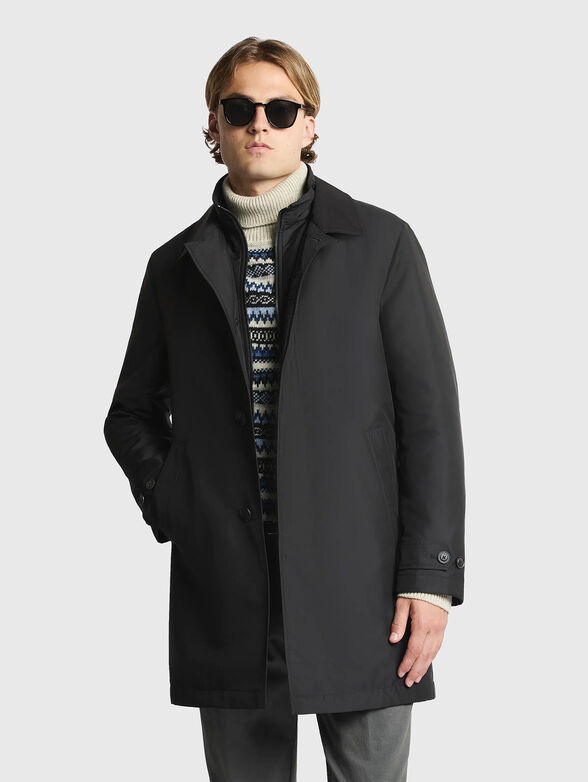 Padded poplin coat - 1