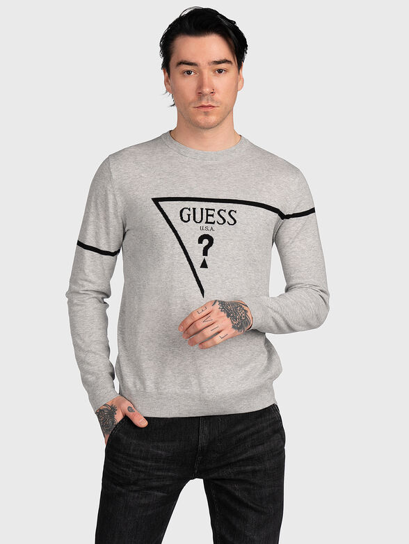 ROB black sweatshirt with logo accent - 1