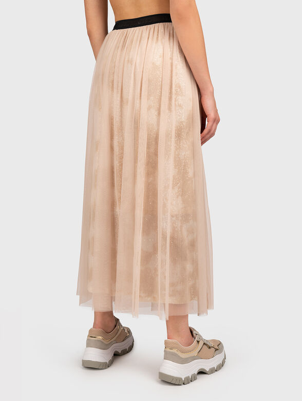 Tulle maxi skirt with appliquéd sequins - 1