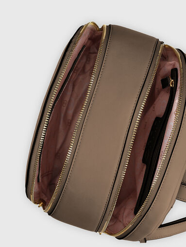 Black backpack with embossed logo  - 5