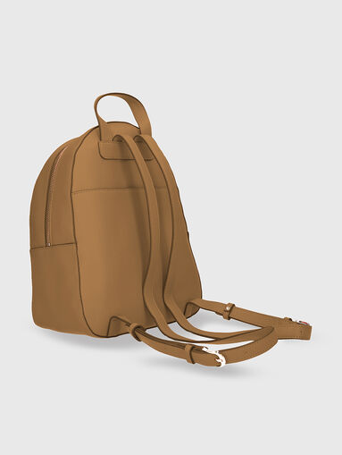 Beige backpack with mini logo  - 3