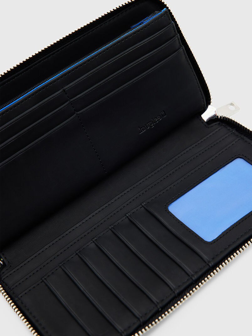 FIONA black purse with floral motifs - 3