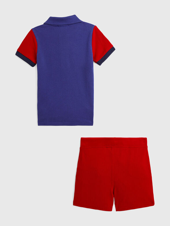 Two-piece cotton set with embroidered logo - 2