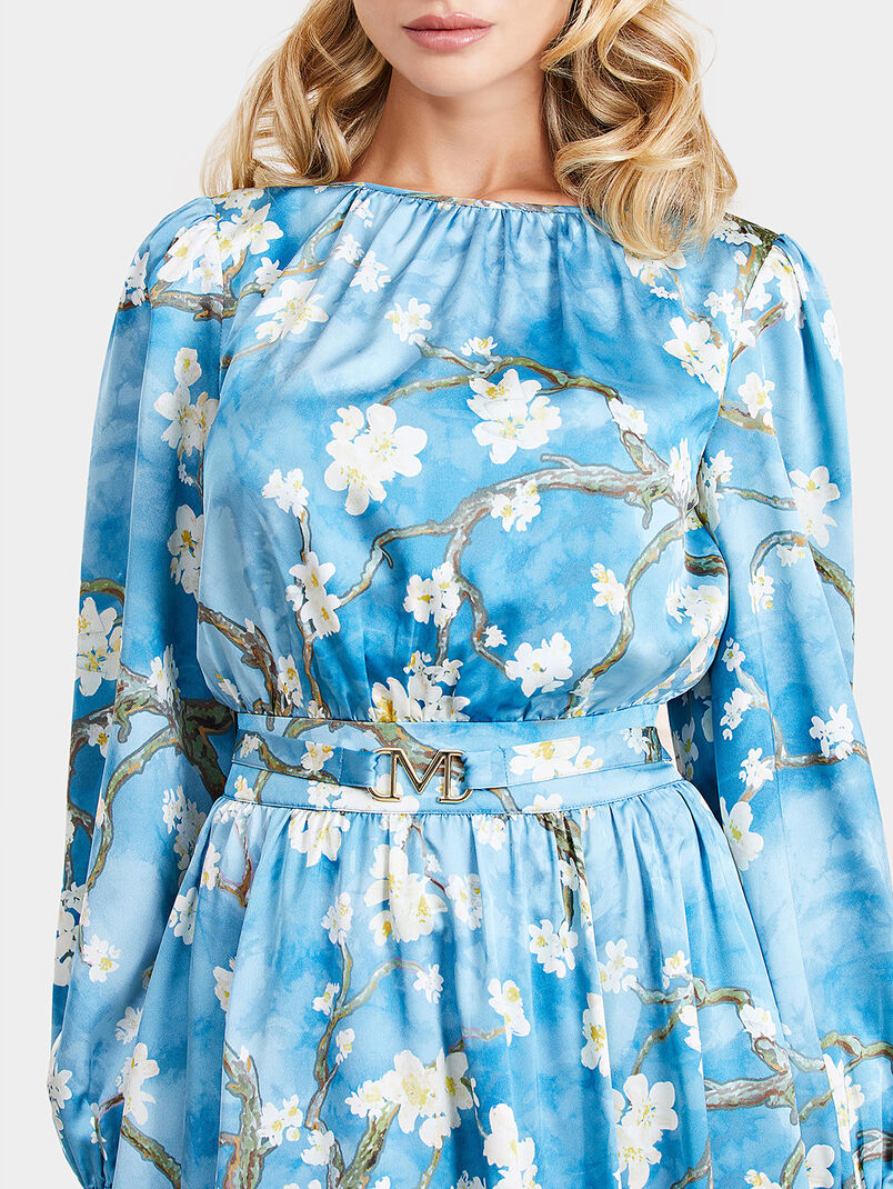 BLOSSOM satin dress - 3