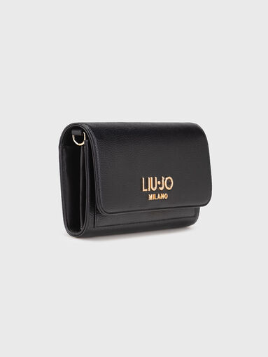 Black wallet with chain strap - 4