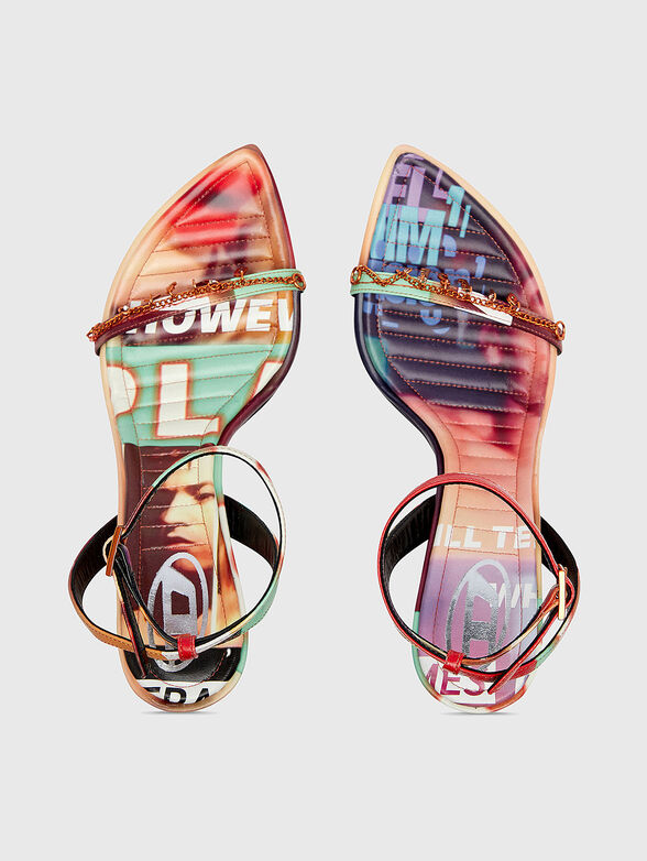 D-VINA graphic print sandals - 5