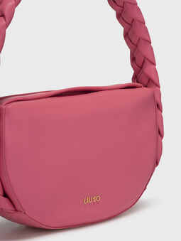 Pink bag with intertwined handle - 4