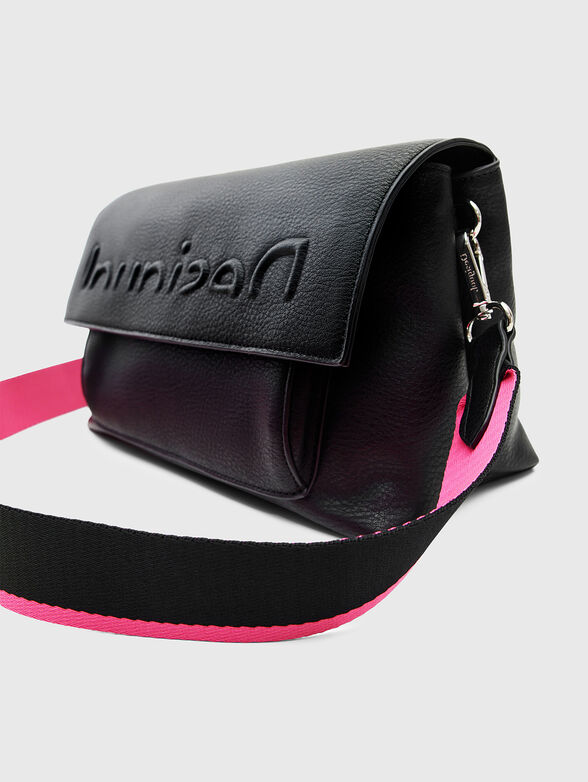 VENECIA black crossbody bag with logo accent - 5