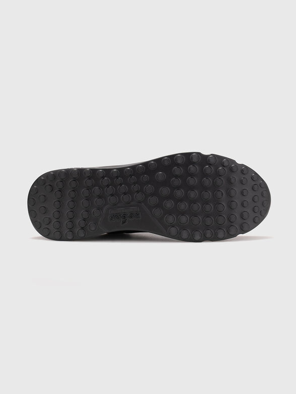 Black sports shoes made of genuine leather - 5