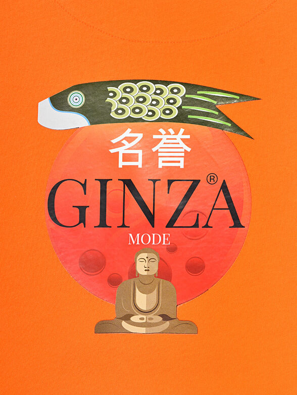 GMTS012  T-shirt in orange color - 5