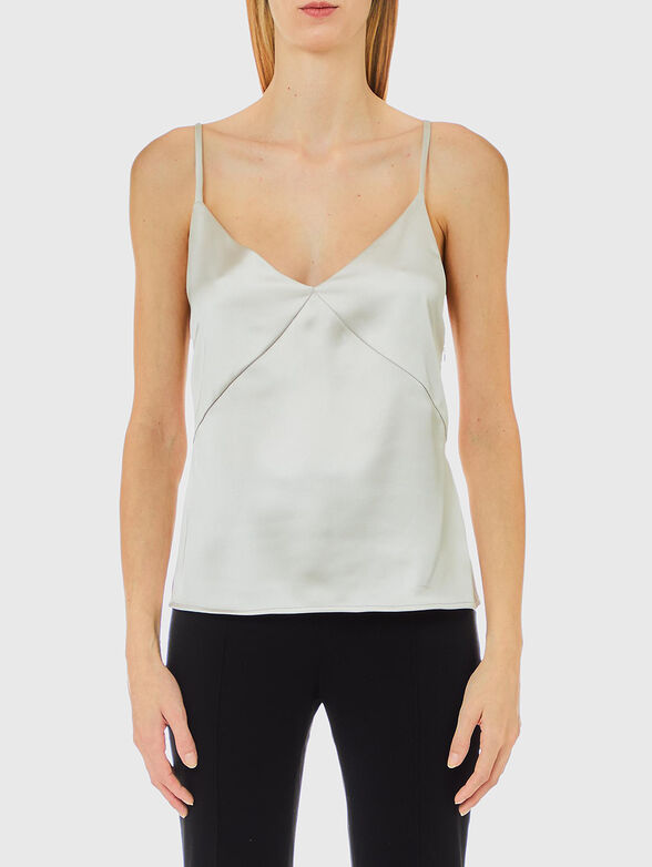 Top with satin effect - 1