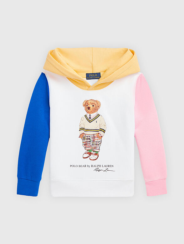 Hooded sweatshirt with Polo Bear print - 1