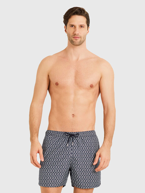 MARINA I beach shorts with micro print - 4