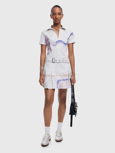 Belted mini dress - 5