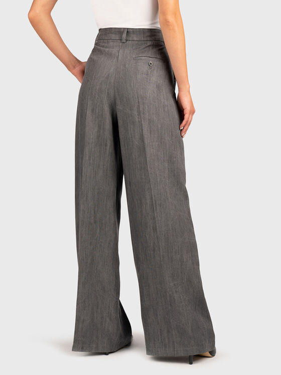 High waisted wide leg trousers - 2