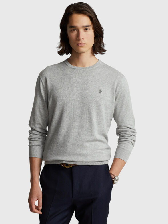 Slim-fit cotton sweater - 1