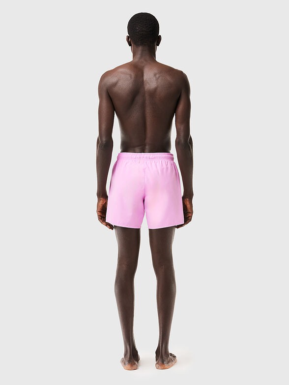 Yellow shorts with logo detail - 2