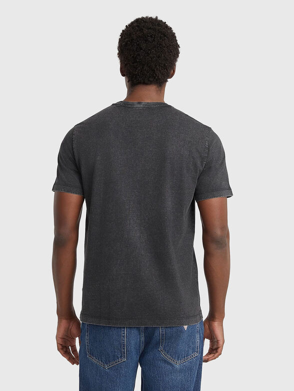 Cotton T-shirt with oval neckline - 3