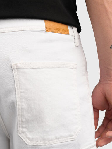White denim shorts - 3