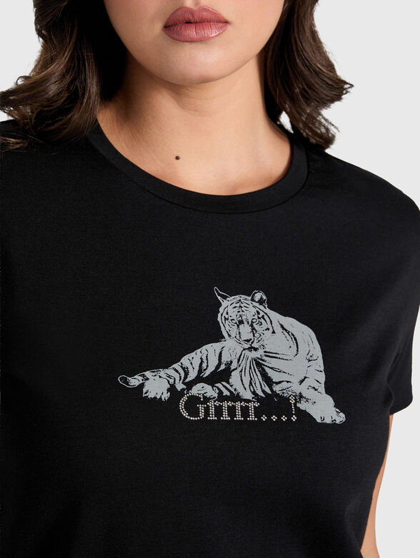 T-shirt with contrasting print - 4
