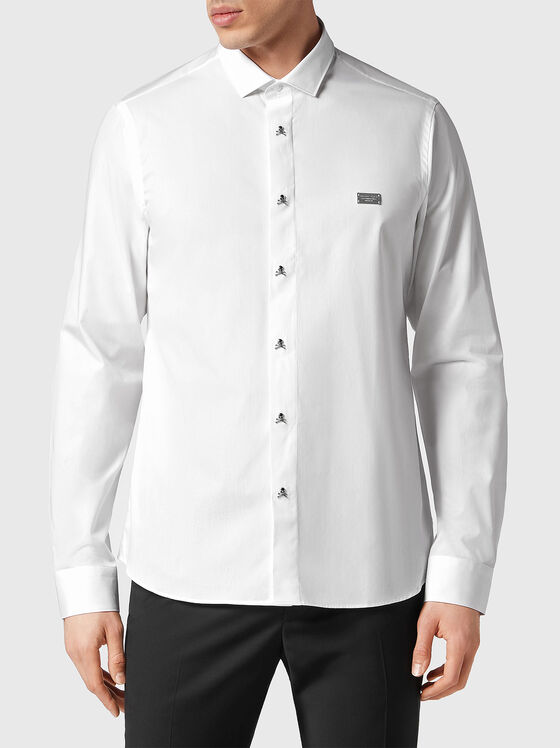SUGAR DADDY black shirt with accent buttons - 1
