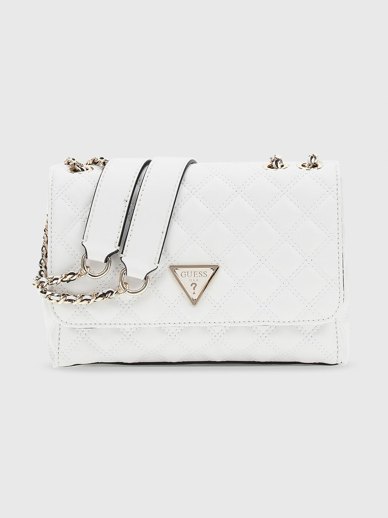 GIULLY bag with quilted effect in beige brand GUESS