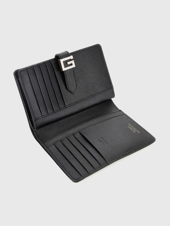 Black leather wallet - 4
