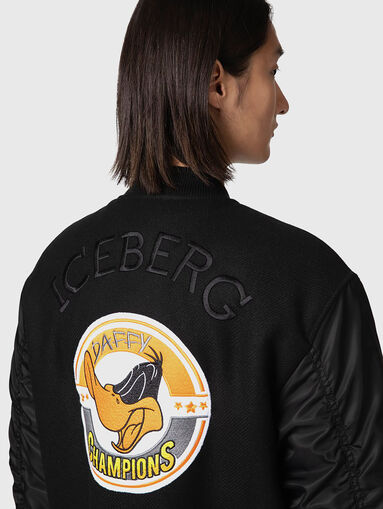 Bomber jacket with cartoon characters  - 4