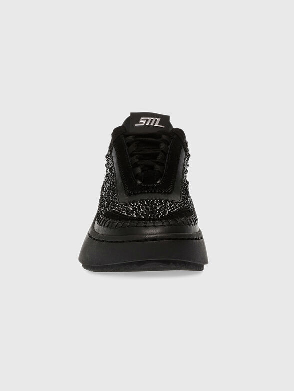 DOUBLETAK-R black shoes with rhinestones - 4