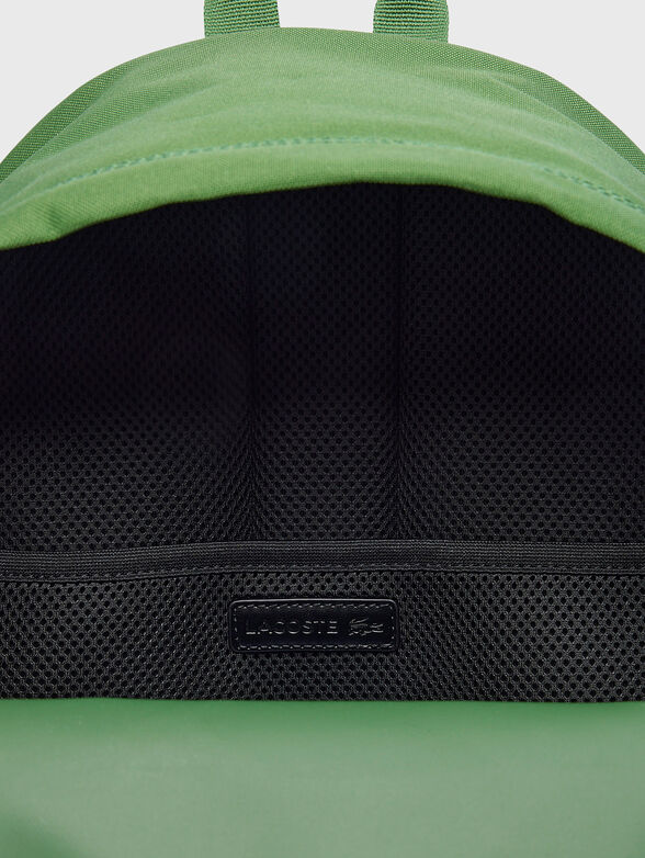 Unisex black backpack with logo detail - 6