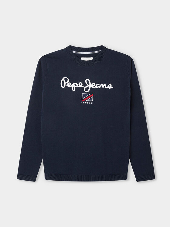 Пуловер LARSON с лого принт - 1