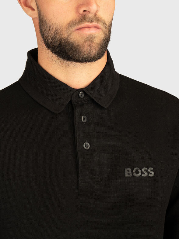 Long sleeved cotton polo shirt - 4
