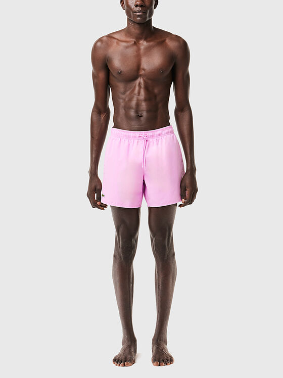 Yellow shorts with logo detail - 1