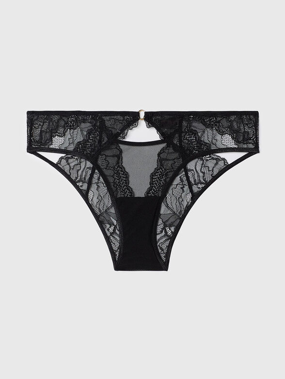 PRIVE&rsquo; CUT OUT briefs with lace accents - 4