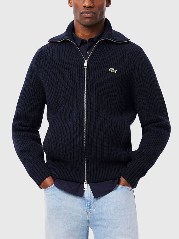 Wool cardigan with zip - 1