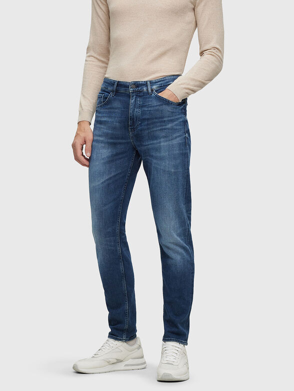 Blue jeans with washed effect - 1