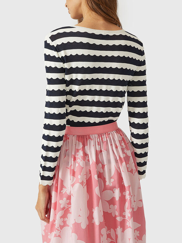 Striped cardigan with zip - 3