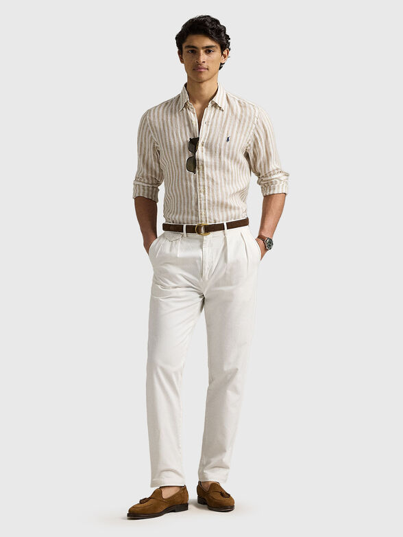 Striped linen shirt - 1