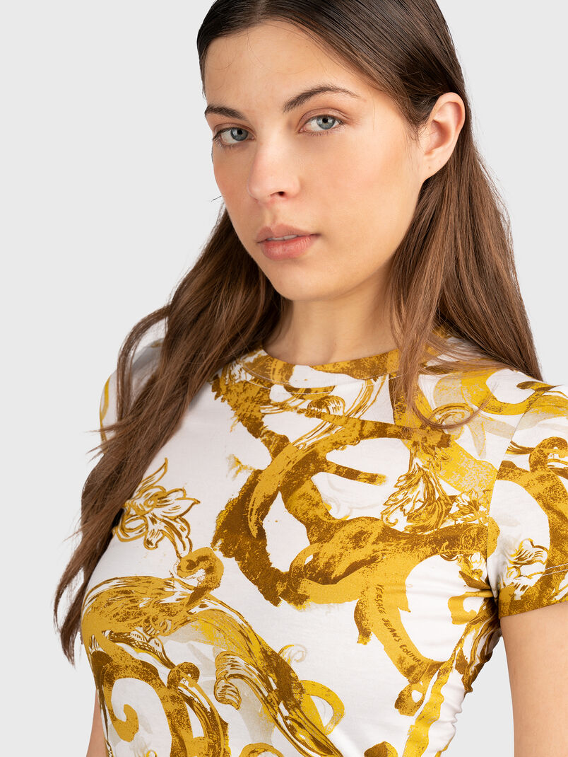 T-shirt in black with baroque motifs - 3