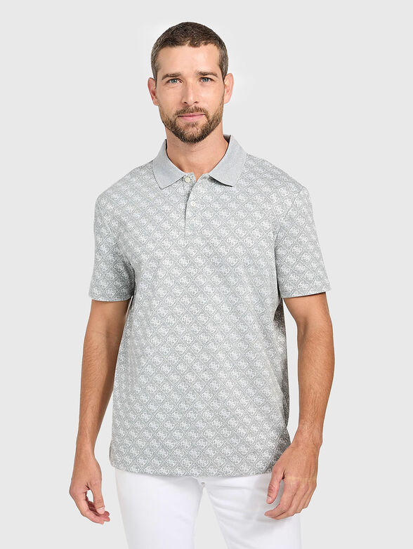 Short-sleeved cotton polo shirt - 1