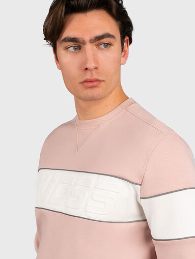 MERV sweatshirt in blue with embossed logo - 3