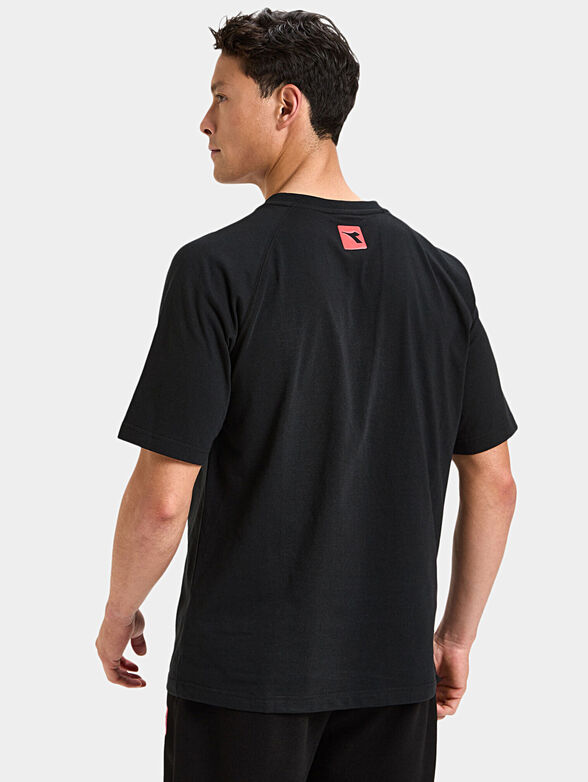 Black T-shirt with logo print - 2