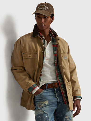 Cotton blouse with long sleeve - 4