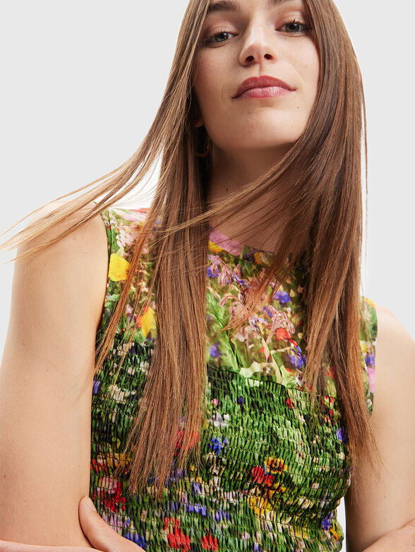 CATANIA top with floral print - 4