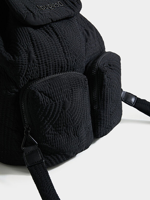 Black textile backpack - 6