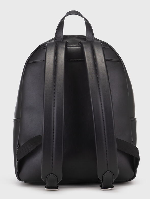 Black eco leather backpack - 2