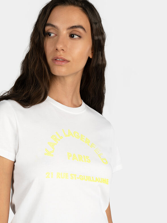 Black t-shirt with contrasting logo lettering - 2